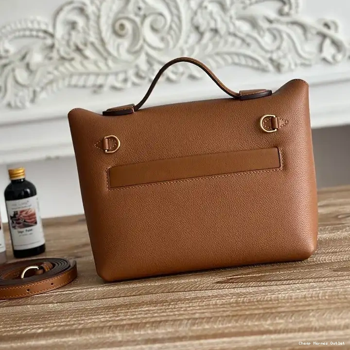 Cheap Swift Bag Brown Gold Hermes Hardware Leather Mini 24 24 In Evercolor 0507